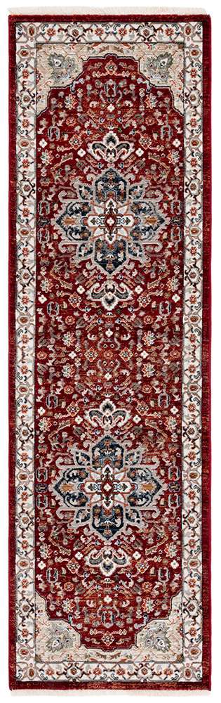 Lauren Ralph Lauren - 1117 Rug - 2 X 7 - Red / Beige Ivory veiw 1