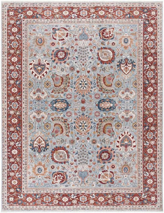 Lauren Ralph Lauren - 1412 Rug - 4 X 6 - Grey Blue / Red veiw 1