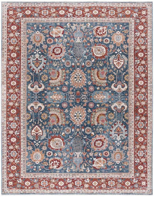 Lauren Ralph Lauren - 1412 Rug - 9 X 12-6in - Navy / Red Ivory veiw 1
