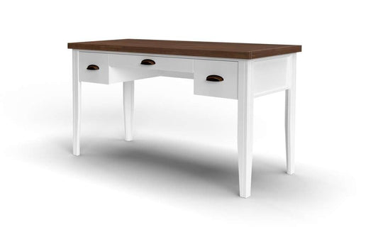 Legends Furniture - Bridgevine Home 53 in.White Wash and Barnwood Finish Solid Wood Writing Desk - HT6210.BJW veiw 1