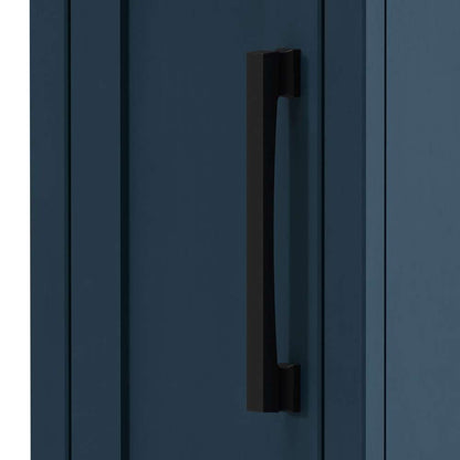 Legends Furniture - Bridgevine Home 14 in. W x 24 in. HBlue Denim and Whiskey Brown Finish Solid Wood Side Table - NT4520.BWK veiw 4