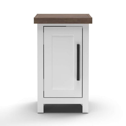 Legends Furniture - Bridgevine Home 14 in. W x 24 in. H Fully Assembled White Wash and Barnwood Finish Solid Wood Side Table - HT4520.BJW view 2