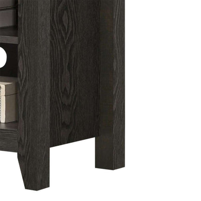 Lilola Home - Benito Dark Gray 70inW TV Stand with Open Shelves and Cable Management - 97012 veiw 5