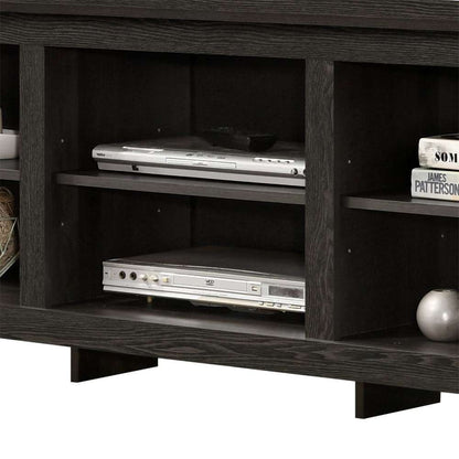 Lilola Home - Benito Dark Gray 70inW TV Stand with Open Shelves and Cable Management - 97012 veiw 6