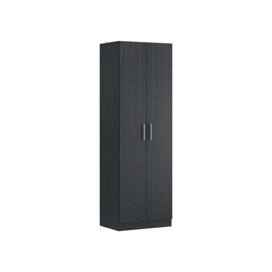 Living Essentials by Hillsdale - Lancaster Small Wood Kitchen Pantry with 2 Doors and 4 Shelves, Black Oak - 5392-890 veiw 1