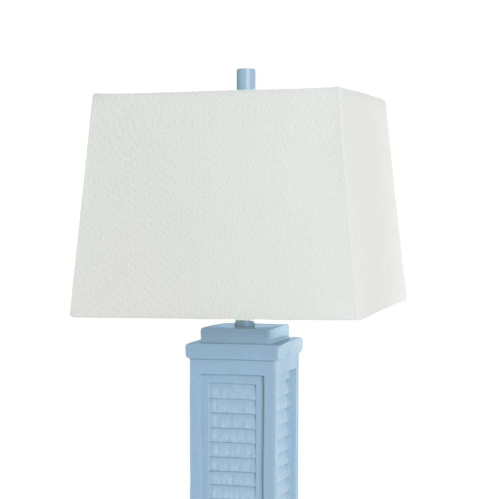 Lux Lighting - Shutter 32in Blue Polyresin  Coastal Table Lamp w/USB, (Set of 2) - LUX-3925-BLUE-USB veiw 6