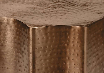 Monarch Specialties - Accent Table, Drum, Side, End, Nightstand, Lamp, Living Room, Bedroom, Copper Metal, Contemporary, Modern - I 3901 veiw 2