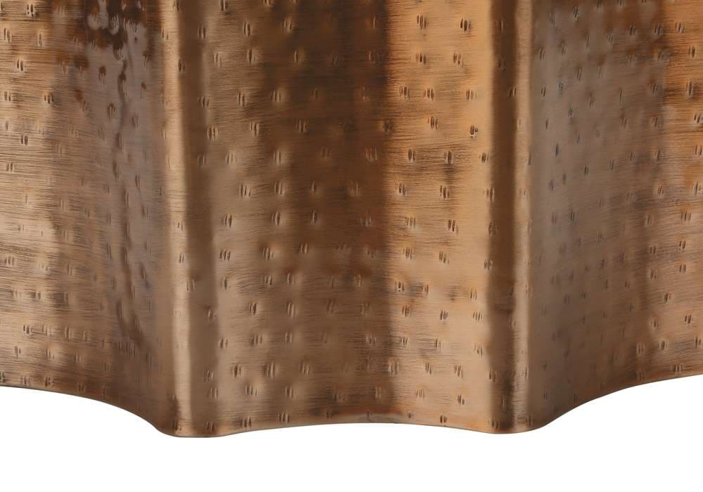 Monarch Specialties - Accent Table, Drum, Side, End, Nightstand, Lamp, Living Room, Bedroom, Copper Metal, Contemporary, Modern - I 3901 veiw 3