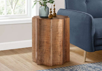 Monarch Specialties - Accent Table, Drum, Side, End, Nightstand, Lamp, Living Room, Bedroom, Copper Metal, Contemporary, Modern - I 3901 veiw 5