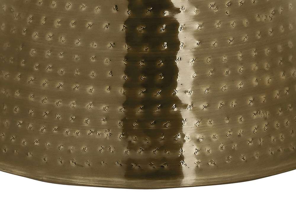 Monarch Specialties - Accent Table, Drum, Side, End, Nightstand, Lamp, Living Room, Bedroom, Gold Metal, Contemporary, Modern - I 3927 veiw 3