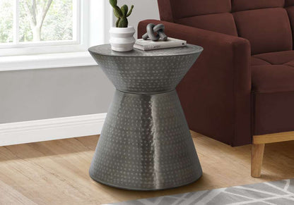 Monarch Specialties - Accent Table, Drum, Side, End, Nightstand, Lamp, Living Room, Bedroom, Grey Metal, Contemporary, Modern - I 3929 veiw 5