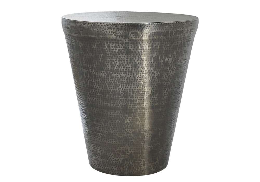 Monarch Specialties - Accent Table, Drum, Side, End, Nightstand, Lamp, Living Room, Bedroom, Grey Metal, Contemporary, Modern - I 3924 veiw 1