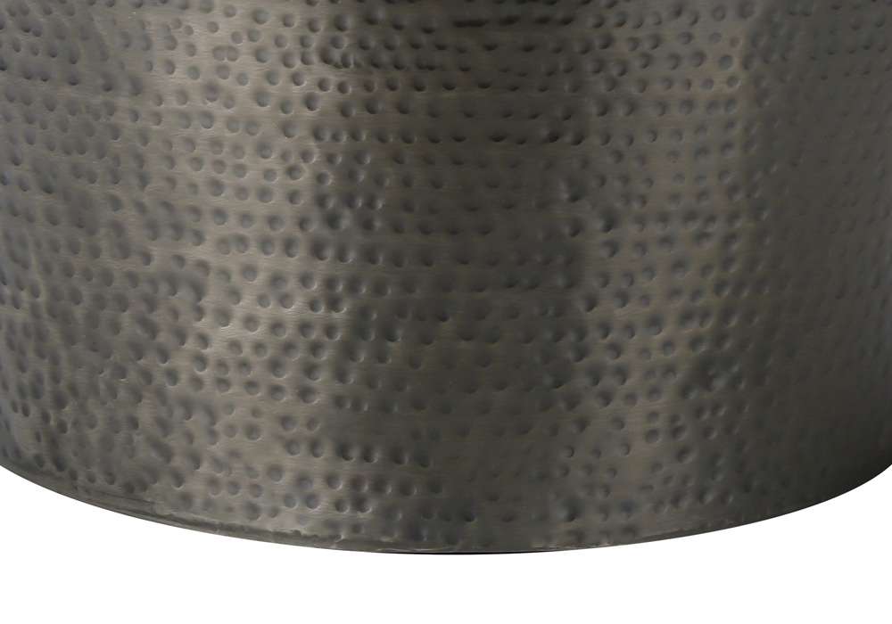 Monarch Specialties - Accent Table, Drum, Side, End, Nightstand, Lamp, Living Room, Bedroom, Grey Metal, Contemporary, Modern - I 3924 veiw 3