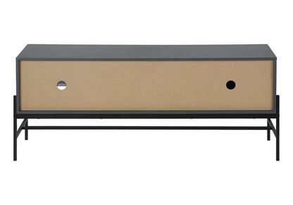Monarch Specialties - Tv Stand, 60 Inch, Console, Media Entertainment Center, Storage Cabinet, Living Room, Bedroom, Grey Laminate, Black Metal, Contemporary, Modern - I 2739 veiw 4