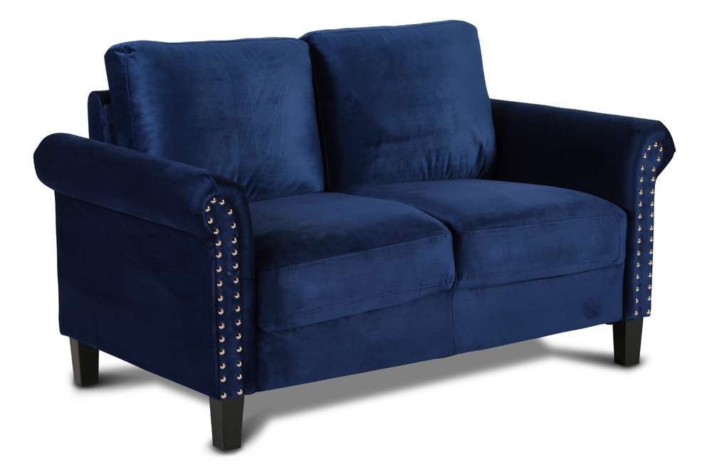 New Classic Furniture - Alani Loveseat-Deep Blue - UKD16-20-BLU veiw 1