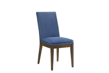 New Classic Furniture - Maggie Dining Chair W/Blue Cushion-Walnut (Set of 2) - D7185B-20-BLU veiw 4