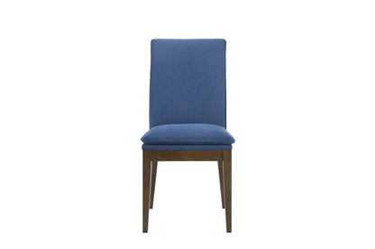 New Classic Furniture - Maggie Dining Chair W/Blue Cushion-Walnut (Set of 2) - D7185B-20-BLU veiw 5