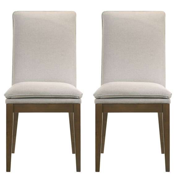 New Classic Furniture - Maggie Dining Chair W/Natural Cushion-Walnut (Set of 2) - D7185B-20-NAT veiw 1
