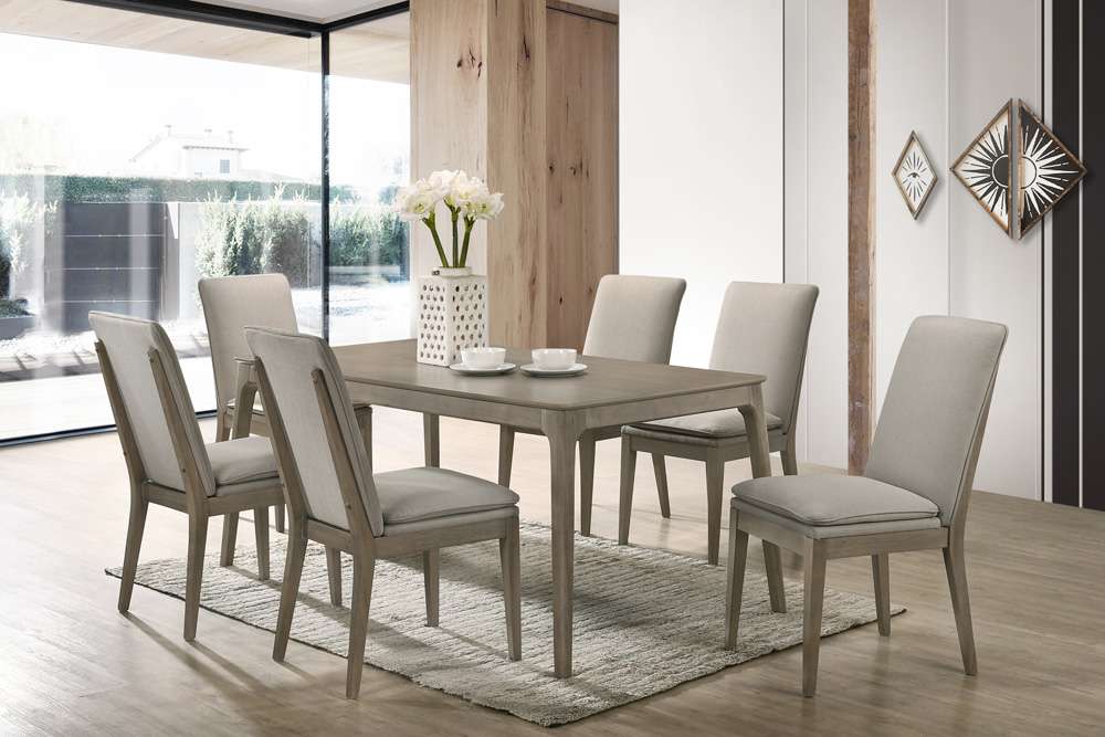 New Classic Furniture - Maggie Dining Chair W/Natural Cushion-Walnut (Set of 2) - D7185B-20-NAT veiw 2