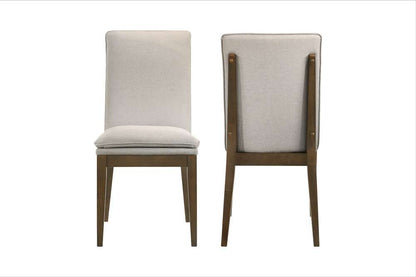 New Classic Furniture - Maggie Dining Chair W/Natural Cushion-Walnut (Set of 2) - D7185B-20-NAT veiw 3