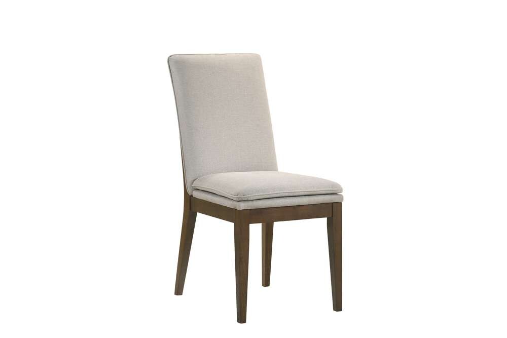 New Classic Furniture - Maggie Dining Chair W/Natural Cushion-Walnut (Set of 2) - D7185B-20-NAT veiw 4