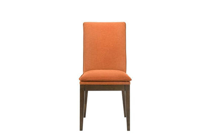 New Classic Furniture - Maggie Dining Chair W/Terra Cotta Cushion-Walnut (Set of 2) - D7185B-20-ORG veiw 5