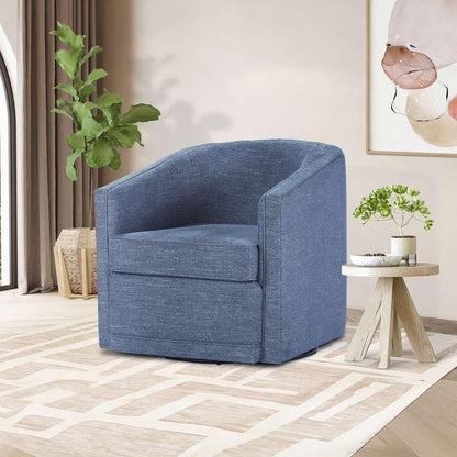 New Classic Furniture - Poppy Swivel Chair-Blue - U1045-12-BLU veiw 2