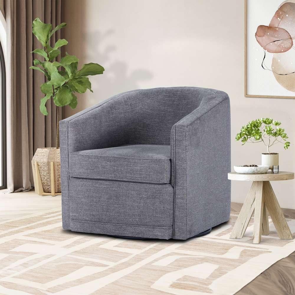 New Classic Furniture - Poppy Swivel Chair-Dark Gray - U1045-12-DGY veiw 2