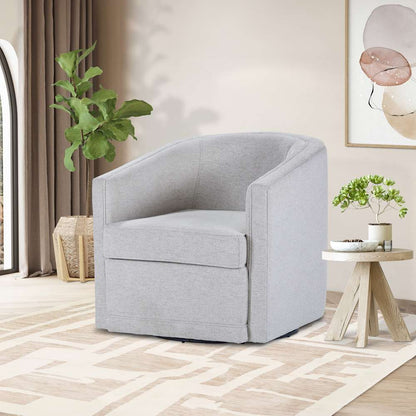 New Classic Furniture - Poppy Swivel Chair-Light Gray - U1045-12-LGY veiw 2