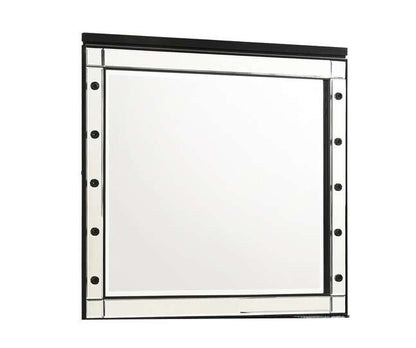 New Classic Furniture - Valentino Vanity Table Mirror (Bulbs Not Included)-Black - BA9698B-091 veiw 1
