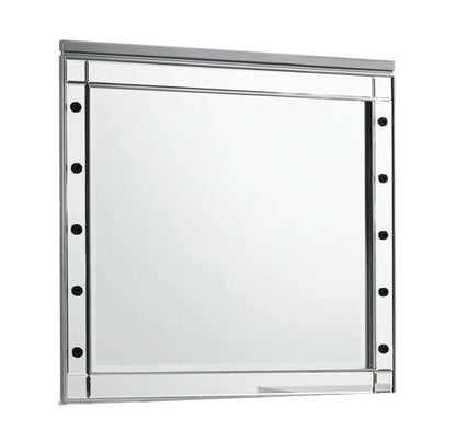New Classic Furniture - Valentino Vanity Table Mirror (Bulbs Not Included)-Silver - BA9698S-091 veiw 1