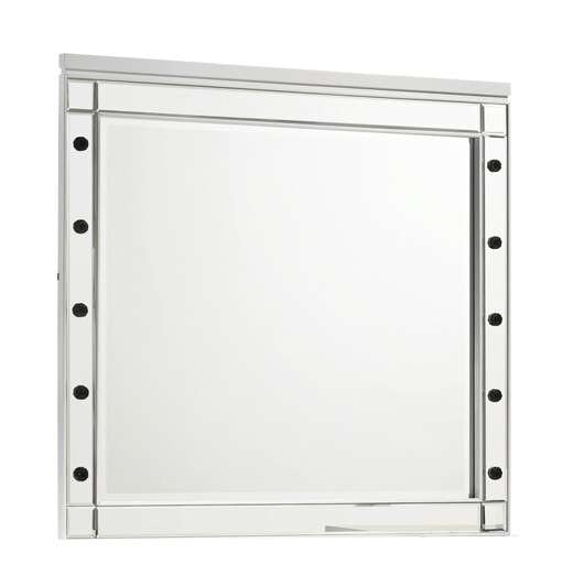 New Classic Furniture - Valentino Vanity Table Mirror (Bulbs Not Included)-White - BA9698W-091 veiw 1