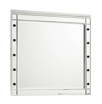 New Classic Furniture - Valentino Vanity Table Mirror (Bulbs Not Included)-White - BA9698W-091 veiw 1