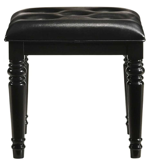 New Classic Furniture - Valentino Vanity Table Stool-Black - BA9698B-092 veiw 1