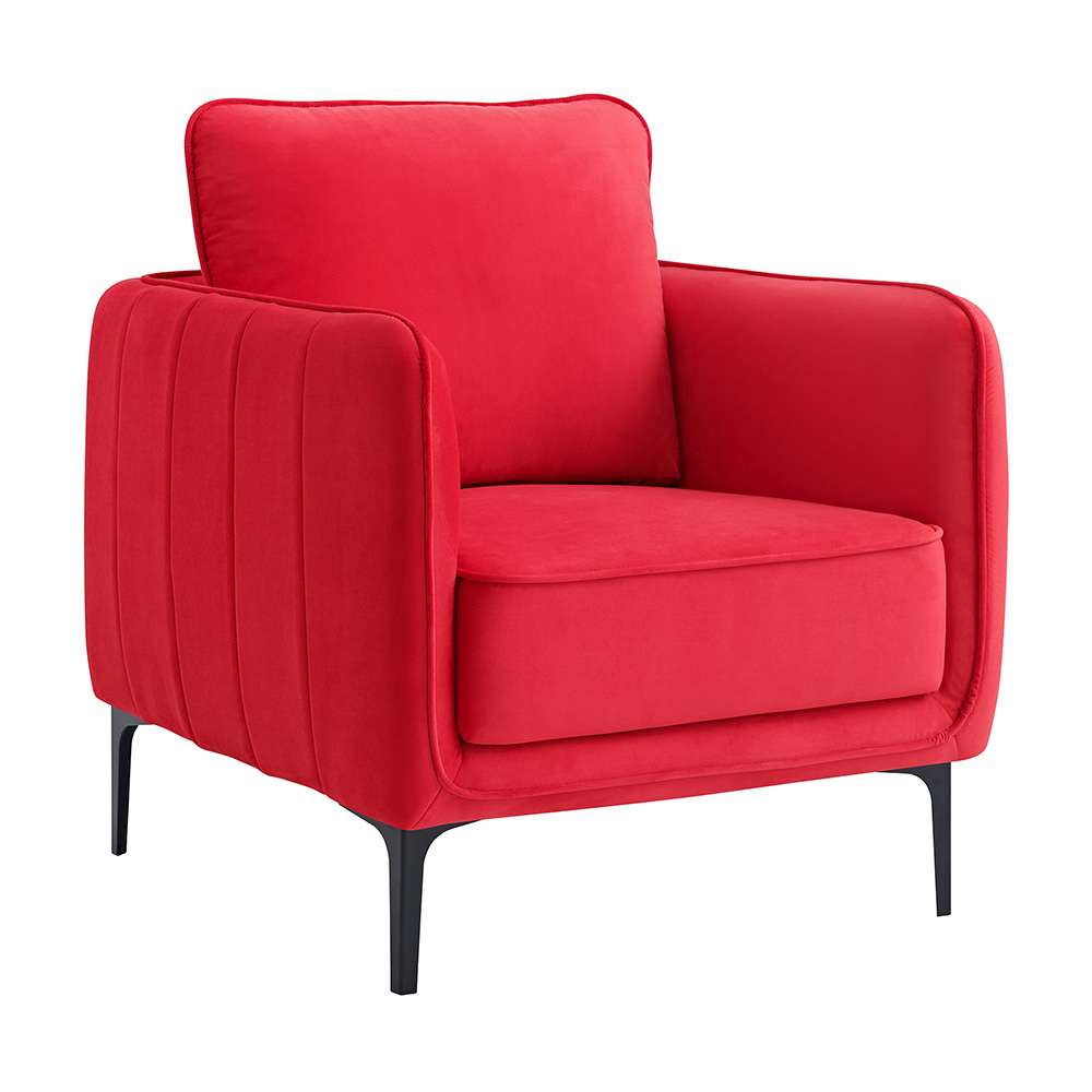 Picket House Furnishings - Reale Chair in Lavish 152 Red Velvet - U-4460-8560-100 veiw 1