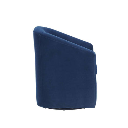 Steve Silver - Arlo Upholstered Swivel Barrel Chair - Indigo Velvet - ARO850CB veiw 3