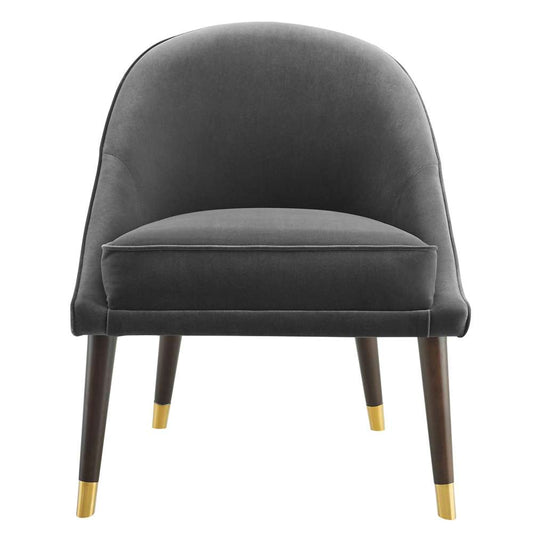 Steve Silver - Avalon Velvet Accent Chair -Charcoal - AV850ACC veiw 1