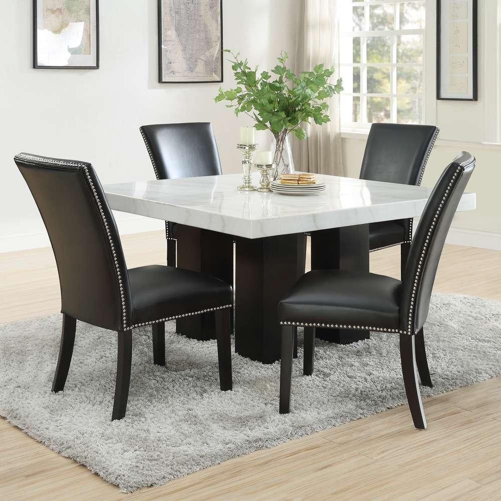 Steve Silver - Camila Square 5PC Dining Set Black Chair - CM540-D5PC-K veiw 1