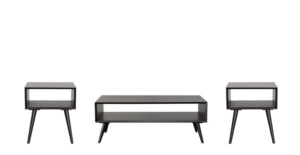 Steve Silver - Elin 3pc Flat Pack Black Occasional Set - ELN1003PCB veiw 1