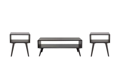 Steve Silver - Elin 3pc Flat Pack Black Occasional Set - ELN1003PCB veiw 1