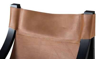 Steve Silver - Lima Sling Chair - Natural Leather with Black Frame - LI150NBSC veiw 4