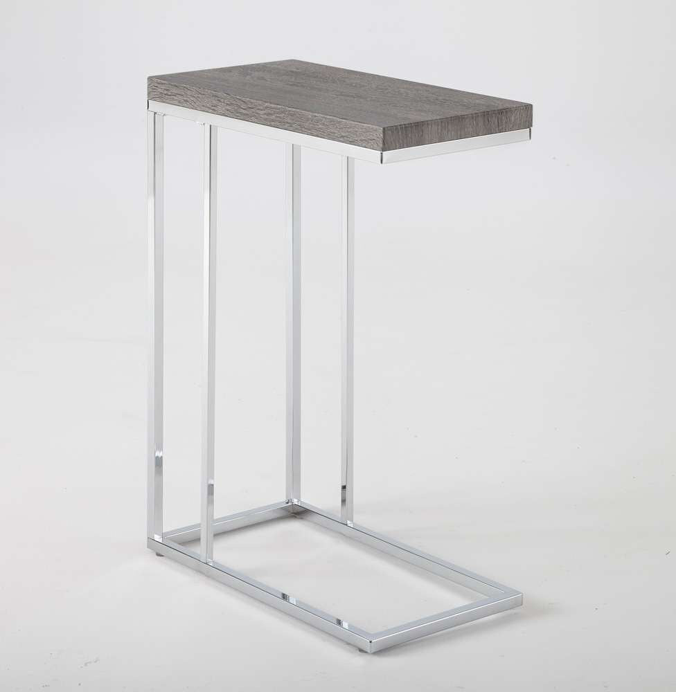 Steve Silver - Lucia Chairside End Table Gray/Brown - LU350CE veiw 1