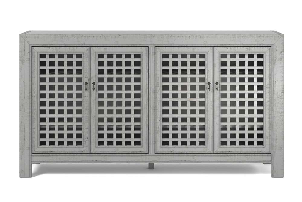 Steve Silver - Rio 4 Door Accent Cabinet Grey - RI400ACG veiw 1