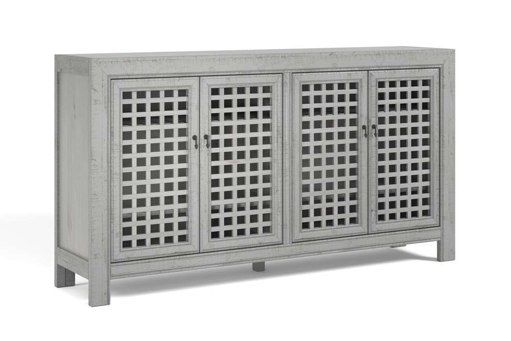 Steve Silver - Rio 4 Door Accent Cabinet Grey - RI400ACG veiw 2