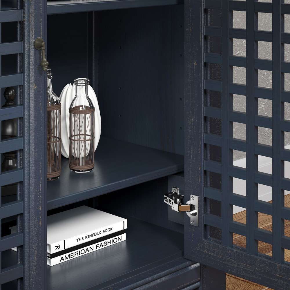 Steve Silver - Rio 4 Door Accent Cabinet - Navy - RI400ACN veiw 3