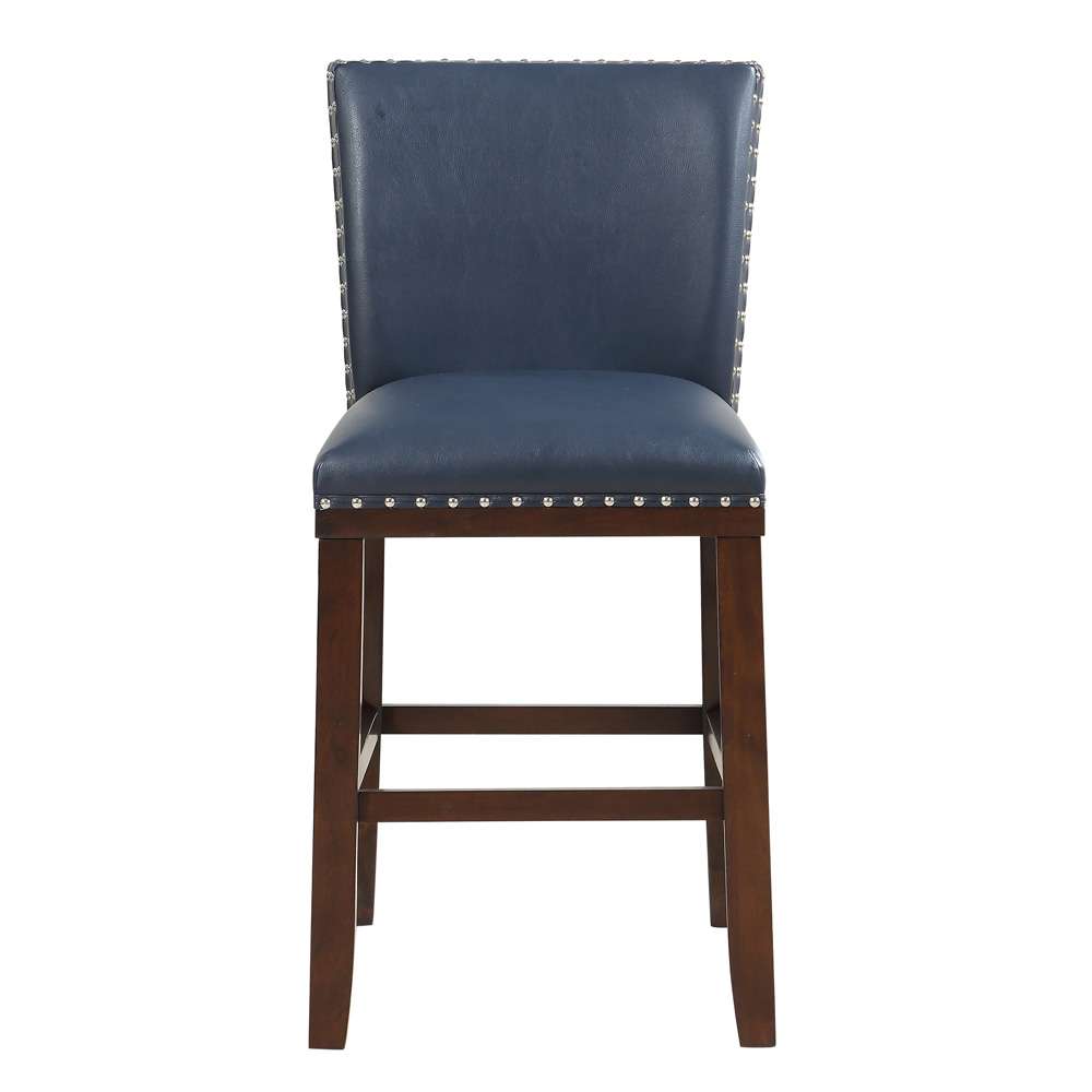 Steve Silver - Tiffany 24 Counter Stool - Navy - (Set of 2) - TF650CCNV veiw 1
