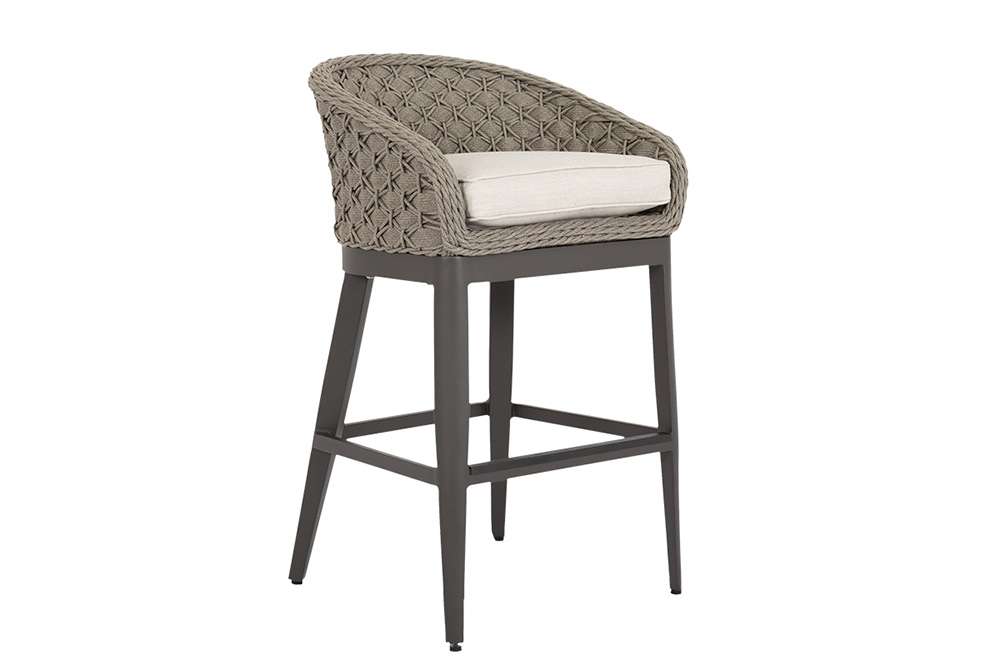 Sunset West - Marbella Barstool in Echo Ash w/ Self Welt - SW4501-7B-EASH-STKIT veiw 1