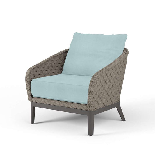 Sunset West - Marbella Club Chair in Dupione Celeste, No Welt - SW4501-21-8067 veiw 1