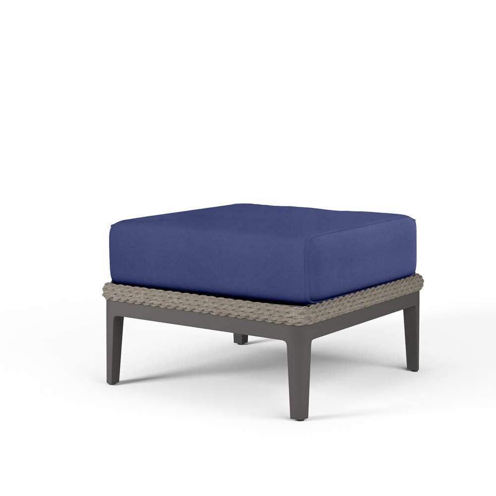 Sunset West - Marbella Ottoman in Echo Midnight, No Welt - SW4501-OTT-8076 veiw 1