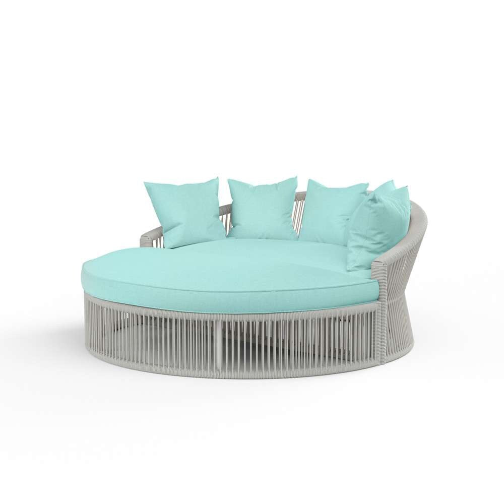 Sunset West - Miami Daybed in Dupione Celeste w/ Self Welt - SW4401-99-OTT-8067 veiw 1